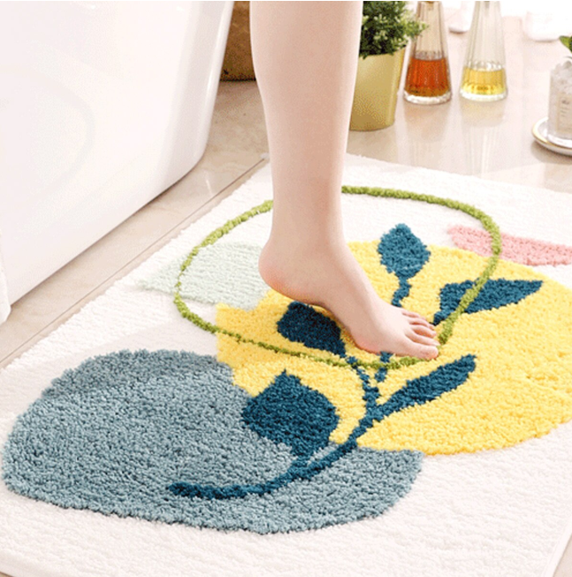 Коврик для ванной комнаты антискользящий 50х80 см Белый (2590505530) - фото 2 Коврик для ванной комнаты антискользящий 50х80 см Белый (2590505530) - фото 2