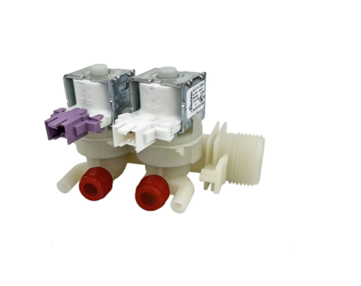 Впускной клапан для стиральной машины Indesit/Ariston под фишку 2x90° (Klap004)