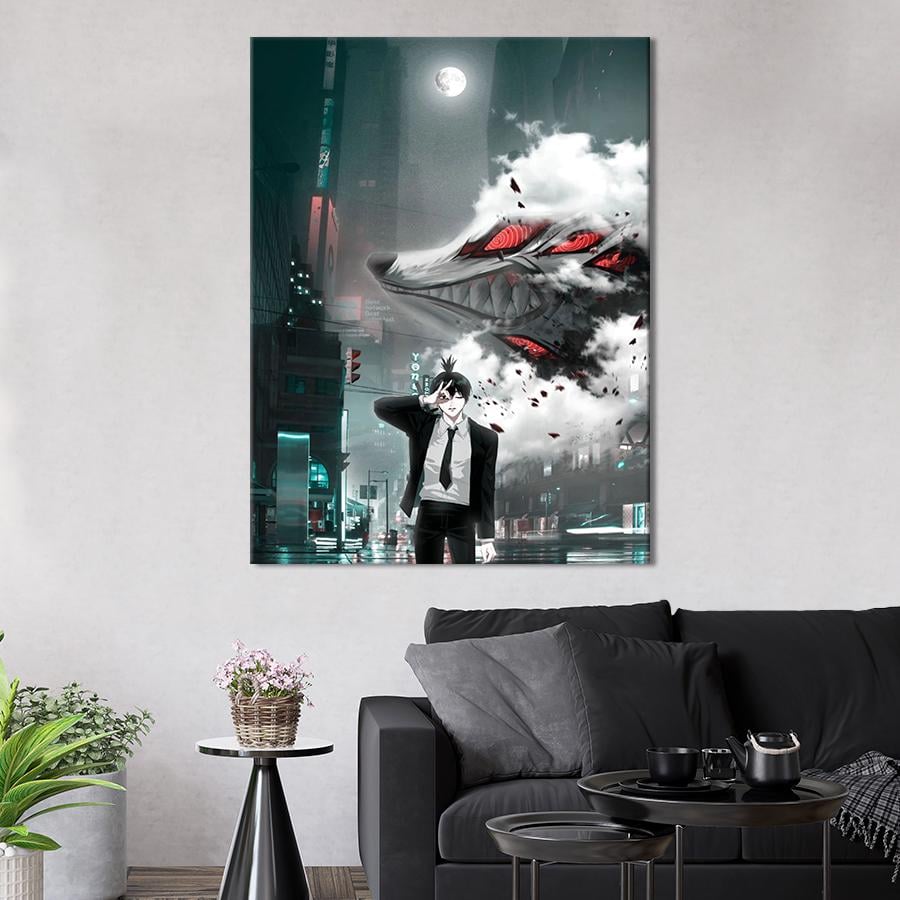 Настенний декор Герой аниме Тёмные хроники 80x60 см (YA-141)