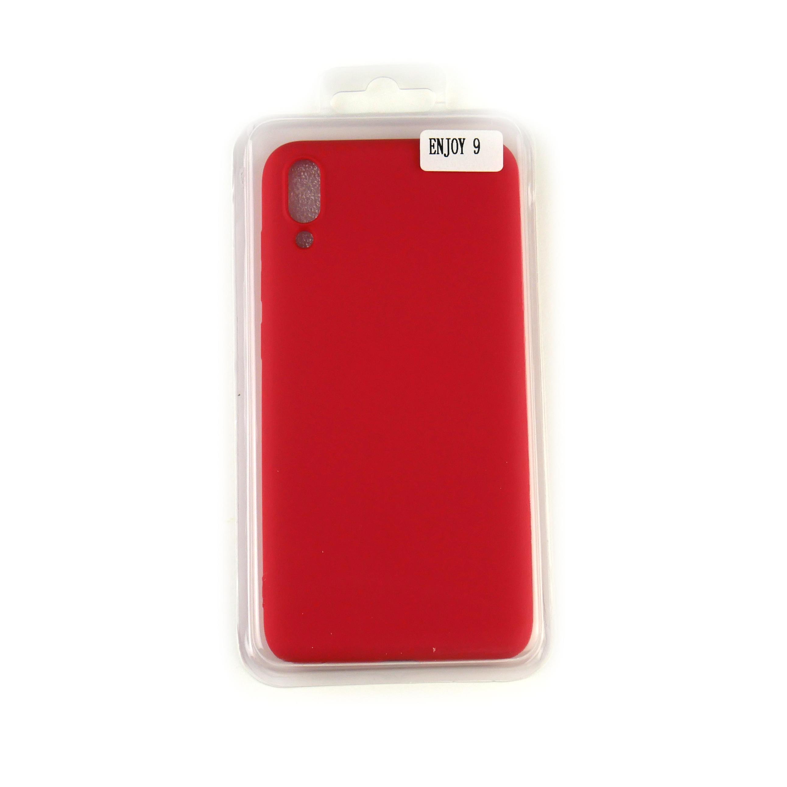 Чехол Silicone Case Full Cover Huawei Enjoy 9 Красный