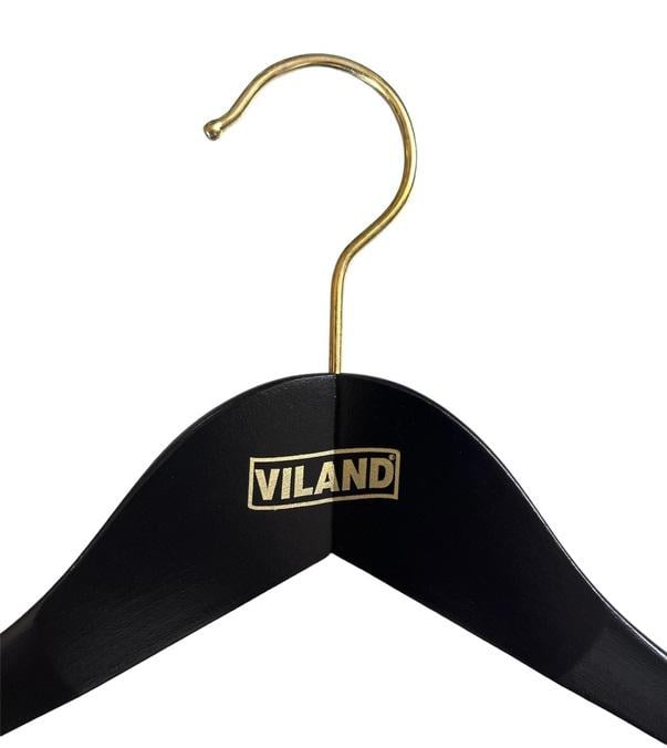 Вешалка для тяжелой одежды Viland с резиновой лентой на перекладине 43х6,5 см Черный (FS24600/B) - фото 4 Вешалка для тяжелой одежды Viland с резиновой лентой на перекладине 43х6,5 см Черный (FS24600/B) - фото 4