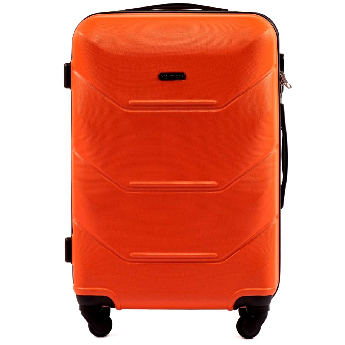 Чемодан пластиковый Wings 147 средний Оранжевый 44х65х27 - фото 2 Чемодан пластиковый Wings 147 средний Оранжевый 44х65х27 - фото 2