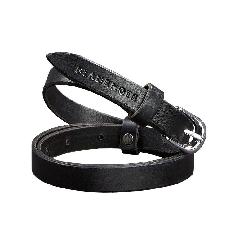 Ремень женский кожаный 15 мм Черный (A-026877)