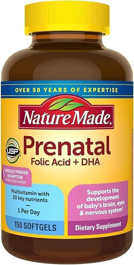 Витамины для беременных Nature Made Prenatal с DHA 150 капсул (2675527623)