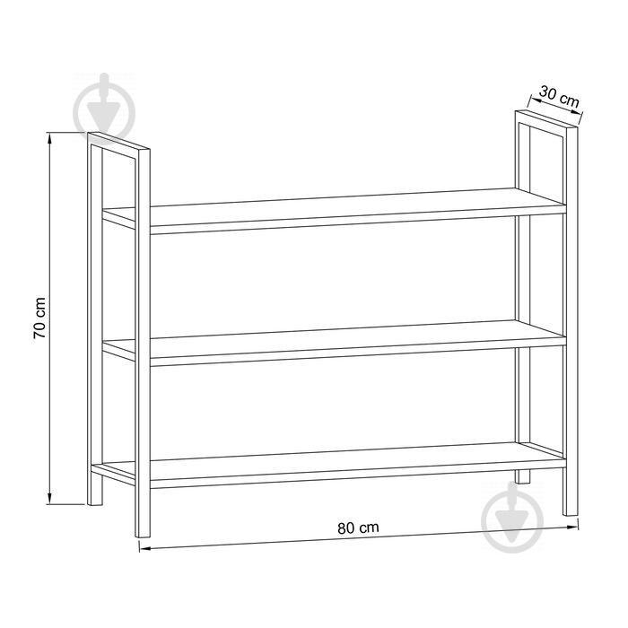 Консоль GoodsMetall у стилі Лофт 800х700х300 К173 - фото 2