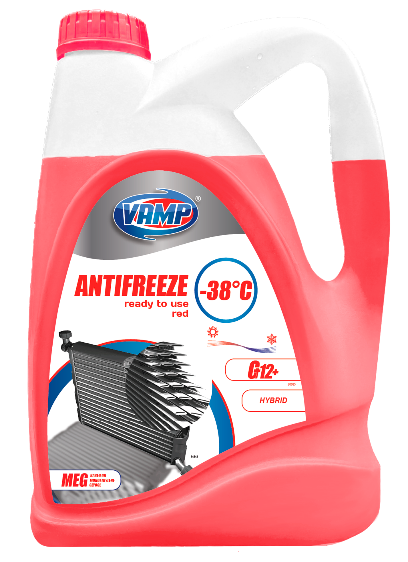 Антифриз ВАМП G12 -40°C 5 л Червоний (1195)