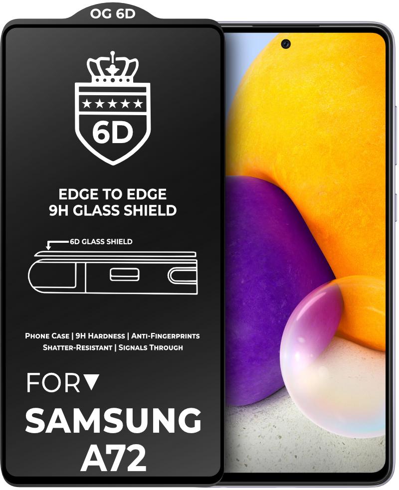 Защитное стекло 6D для Samsung Galaxy A72 A725 Black (21013) Защитное стекло 6D для Samsung Galaxy A72 A725 Black (21013)