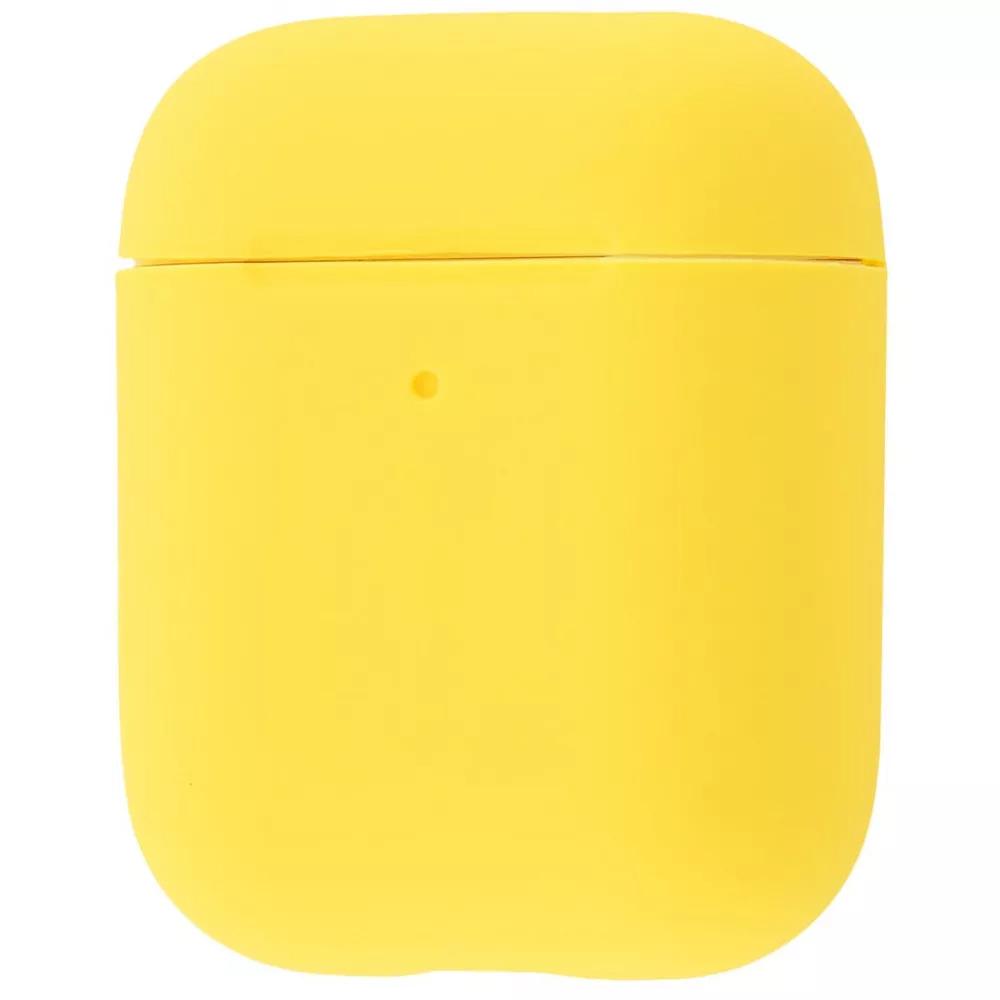Чохол для навушників PRC Silicone Case Slim for AirPods 2 Yellow (14069907)
