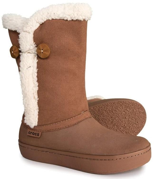 Чоботи  жіночі Crocs Modessa Light Brown р. 37-38 Коричневий (26899)
