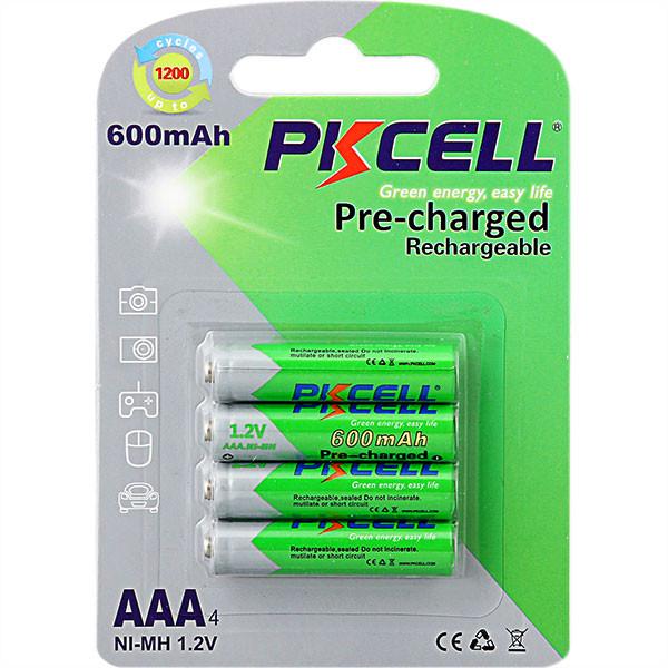 Батарейки PKCELL AAA600-4B 600 mAh 1,2V Ni-MH RTU 4 шт. (13826776)