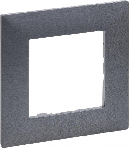 Рамка 1 пост Legrand 863991 Niloe Step пластик Фактурная сталь (11625289)