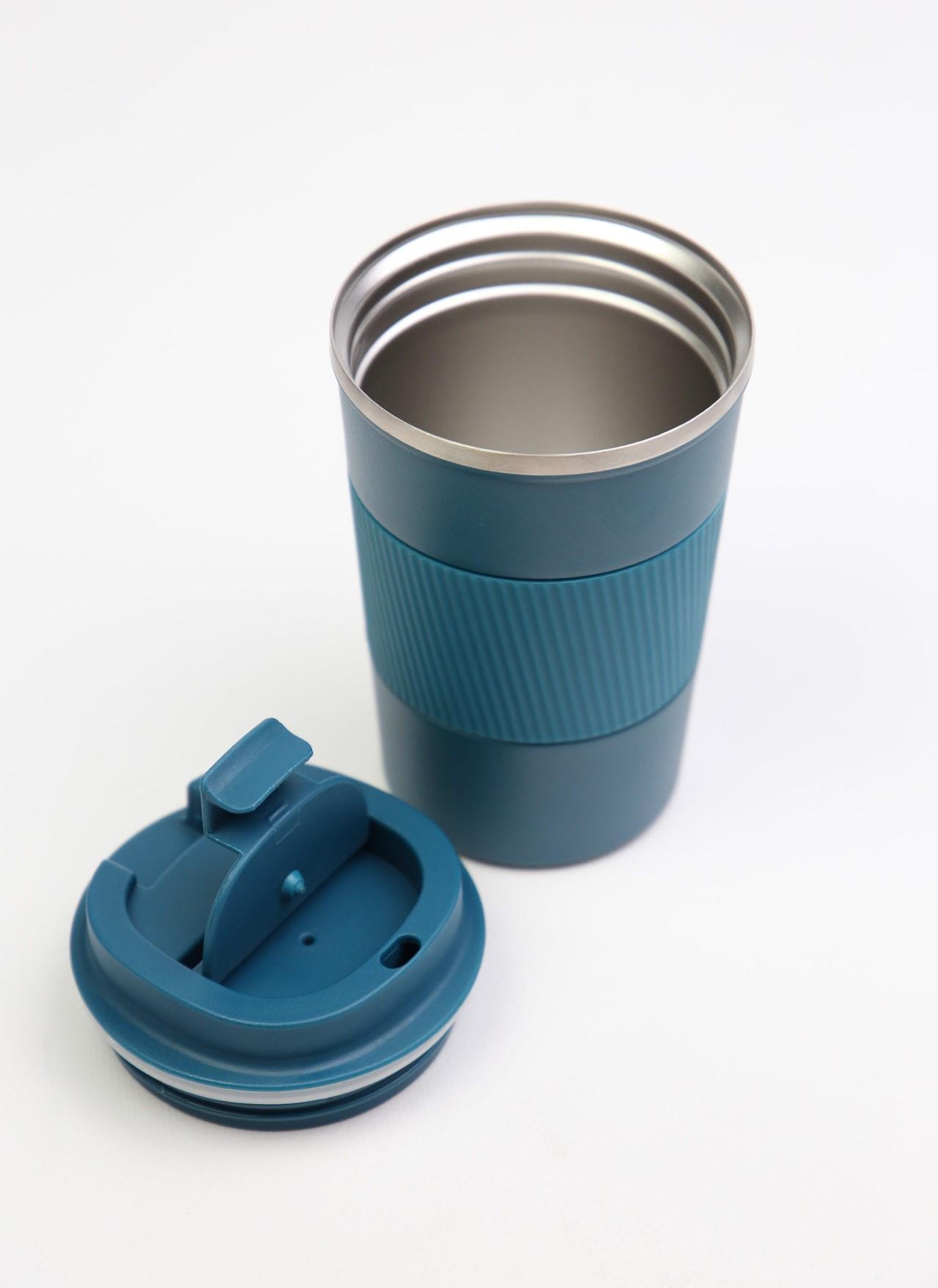 Термокружка вакуумная герметичная 380 мл Синий (00000010485) - фото 4 Термокружка вакуумная герметичная 380 мл Синий (00000010485) - фото 4