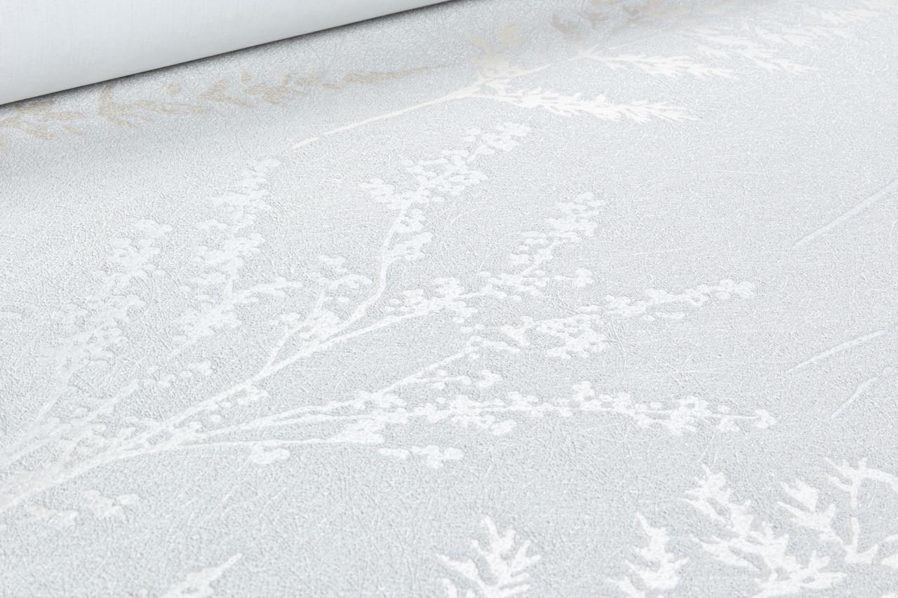 Обои флизелиновые GrandecoLife Universe 5 UI3206 Декор винил горячего тиснения 1,06х10,05 м Серый