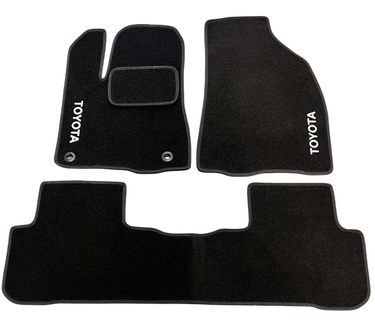 Килимки в салон ворсові для Toyota Highlander 2013 - 3 шт. Чорний (1398313111)