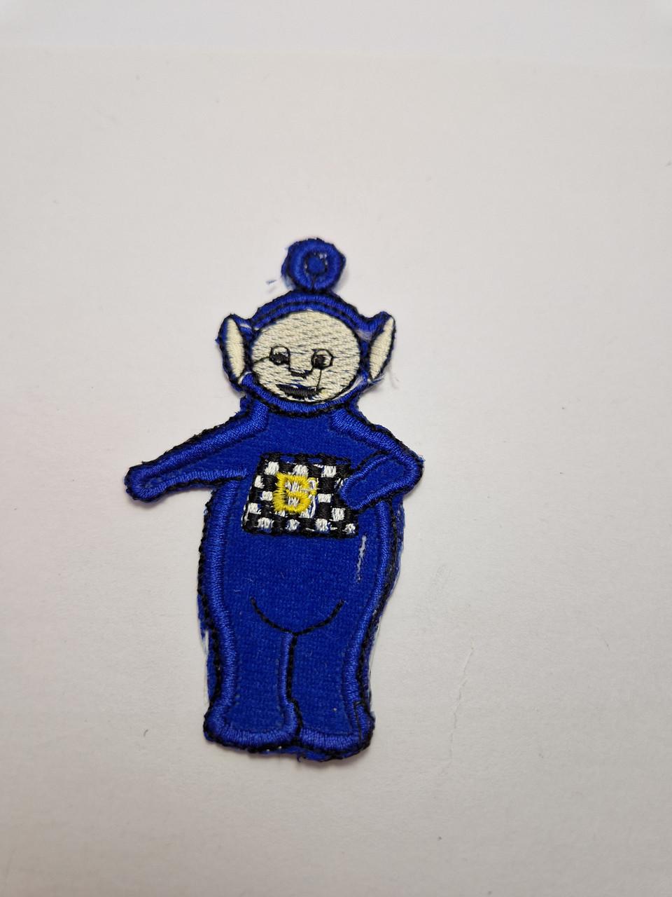 Нашивка термонаклейка мультфильм Телепузики Тинки-Винки текстильная вышитая 5x9 см (2002552781)