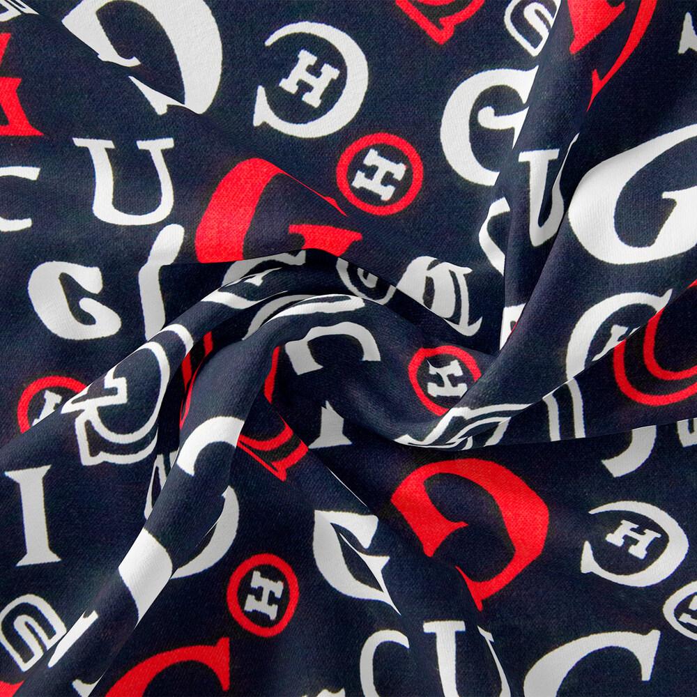 Ткань плательная вискоза штапель Бренд Gucci 115 гр/м2 Темно-синий (18210)