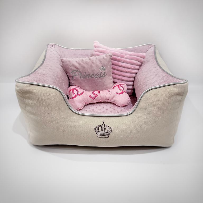 Лежанка для тварин Princess Amore mio Cane брідж до 8 кг 55х55х23 см (DB-0095) - фото 3