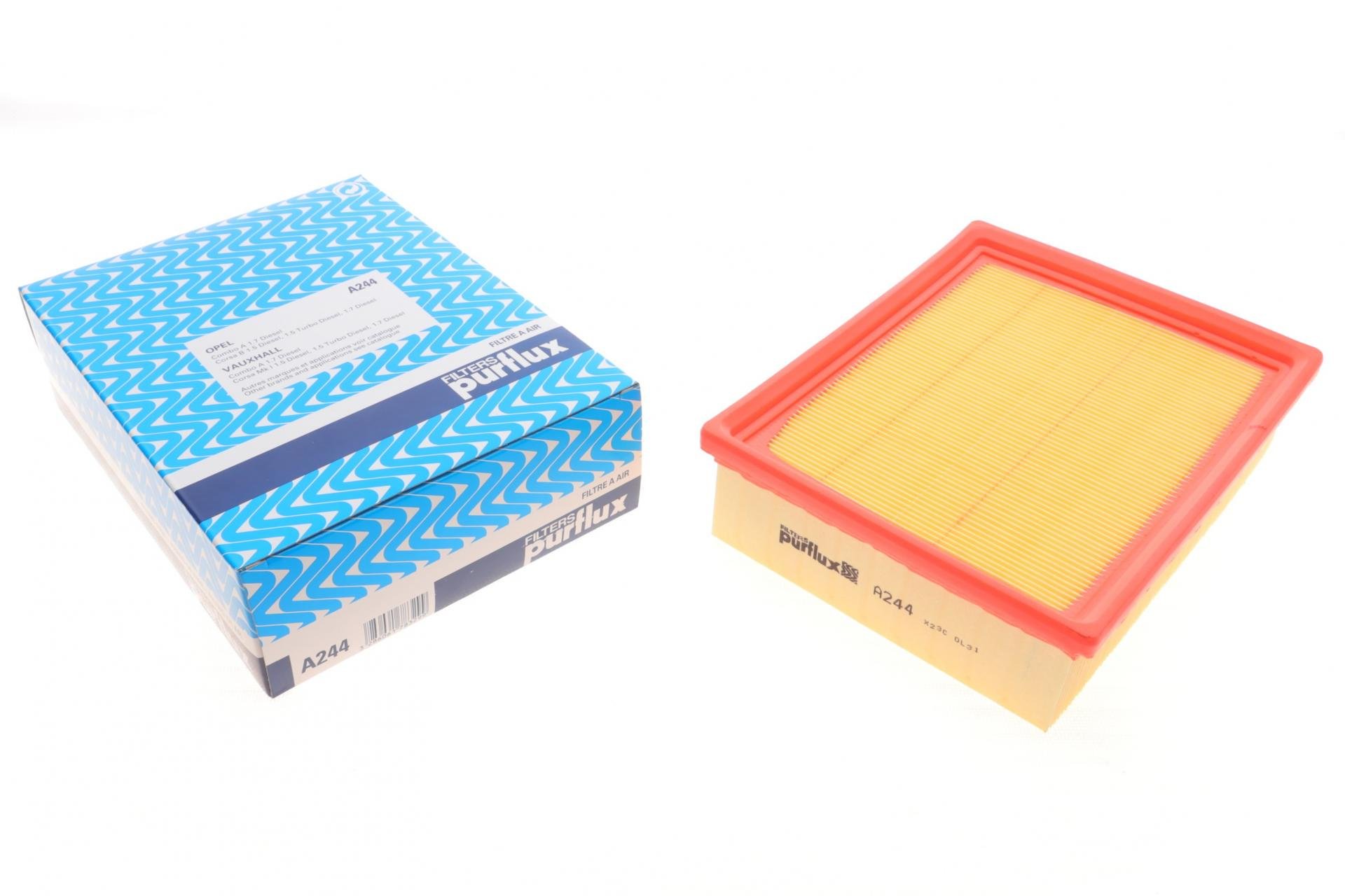 Фільтр повітряний PURFLUX для Opel Combo1,7D 94-01/Corsa B 1,5D/TD/1,7D 93-00- (A244)