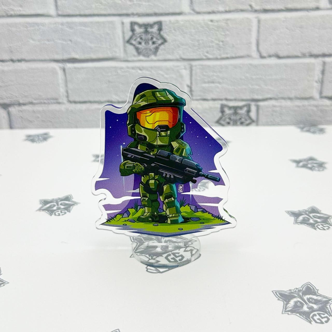 Фигурка коллекционная акриловая Chibi Halo Мастер Чиф 1 10 см (2220283478)