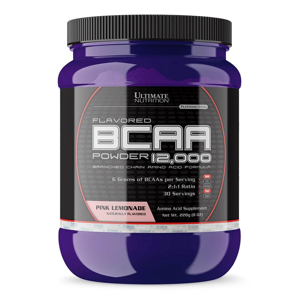 Аминокислота Ultimate Nutrition BCAA 12,000 Powder Розовый лимонад 228 г (09039-05)