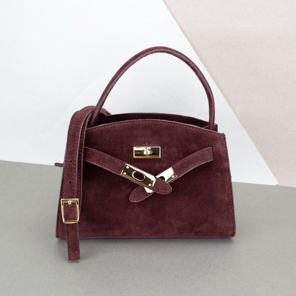 Сумка жіноча замшева Virginia Conti 03737 Бордовий (2449763123) - фото 1 Сумка жіноча замшева Virginia Conti 03737 Бордовий (2449763123) - фото 1