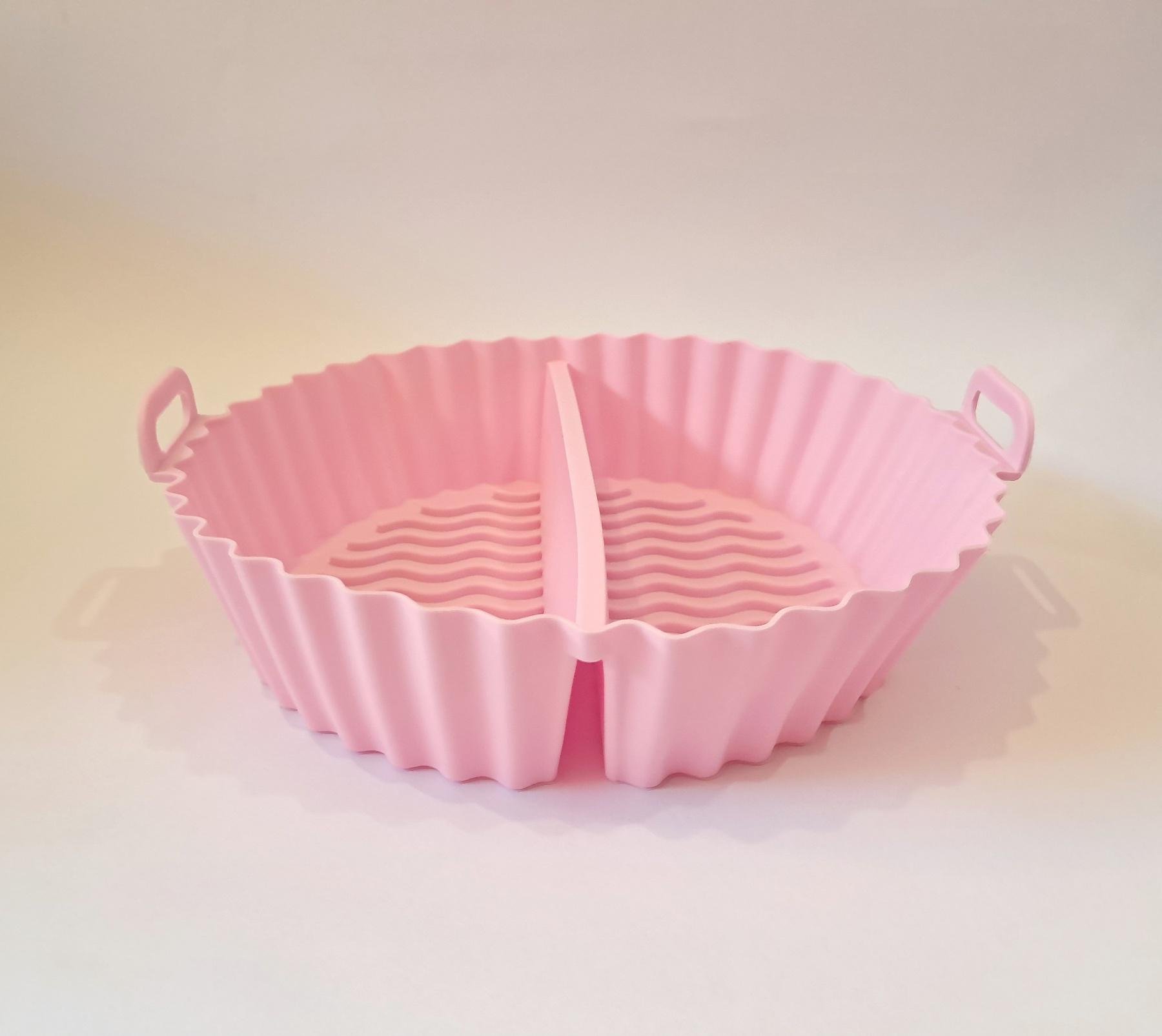 Форма силиконовая вкладыш раздельна для аэрогрилей и аэрофритюрниц Розовый (HH-2189) - фото 1