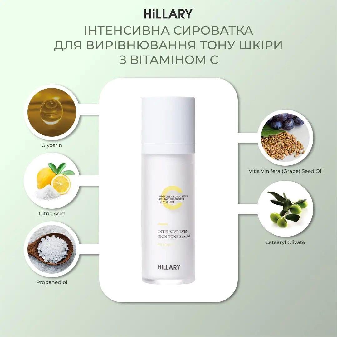 Сыворотка интенсивная Hillary Vitamin C Intensive Even Skin Tone Serum для выравнивания тона кожи витамином С (HI-08-420) - фото 3