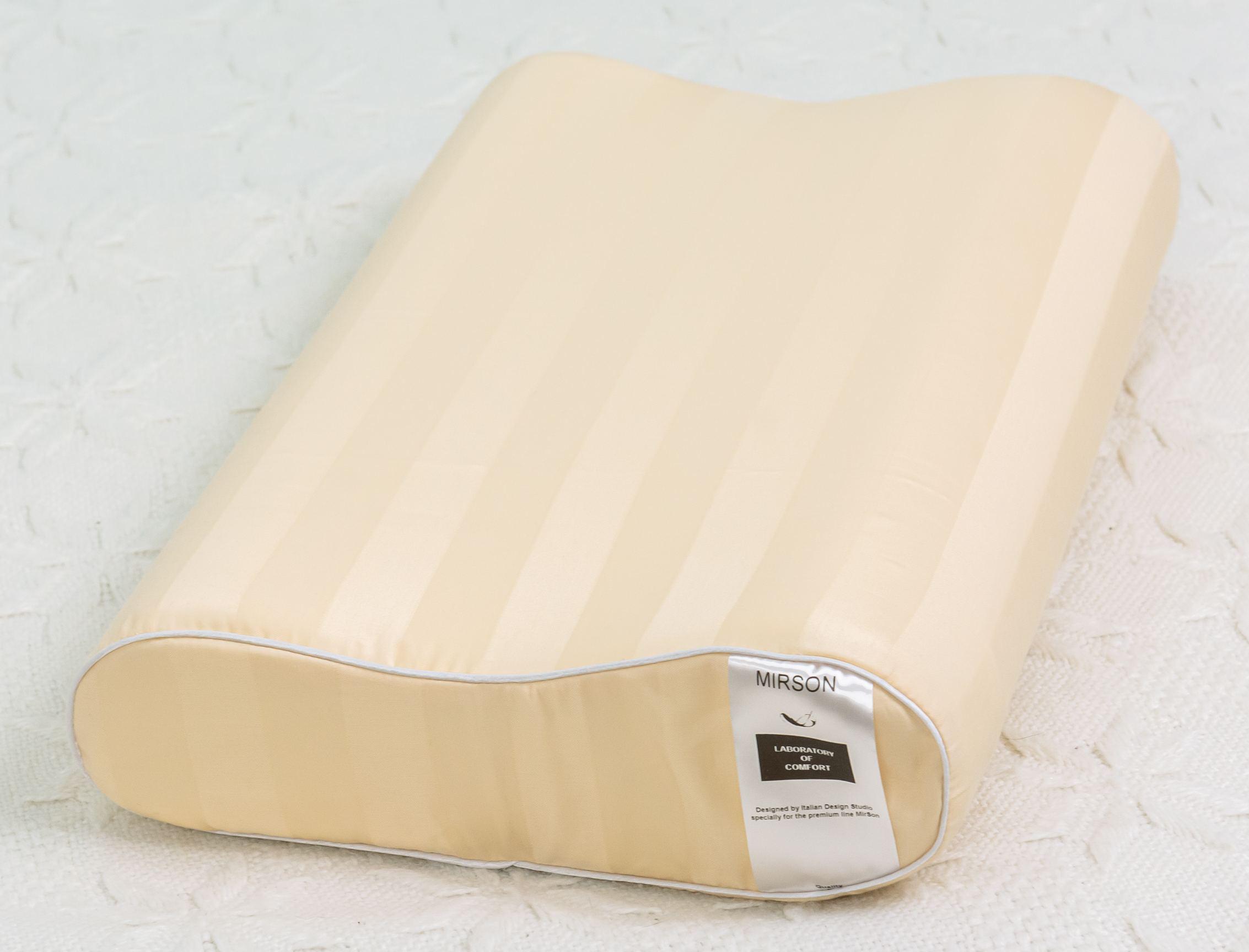 Подушка ортопедическая MirSon №6086 Noble stripe Сarmela 49х32х10,5 см (2200003262407)