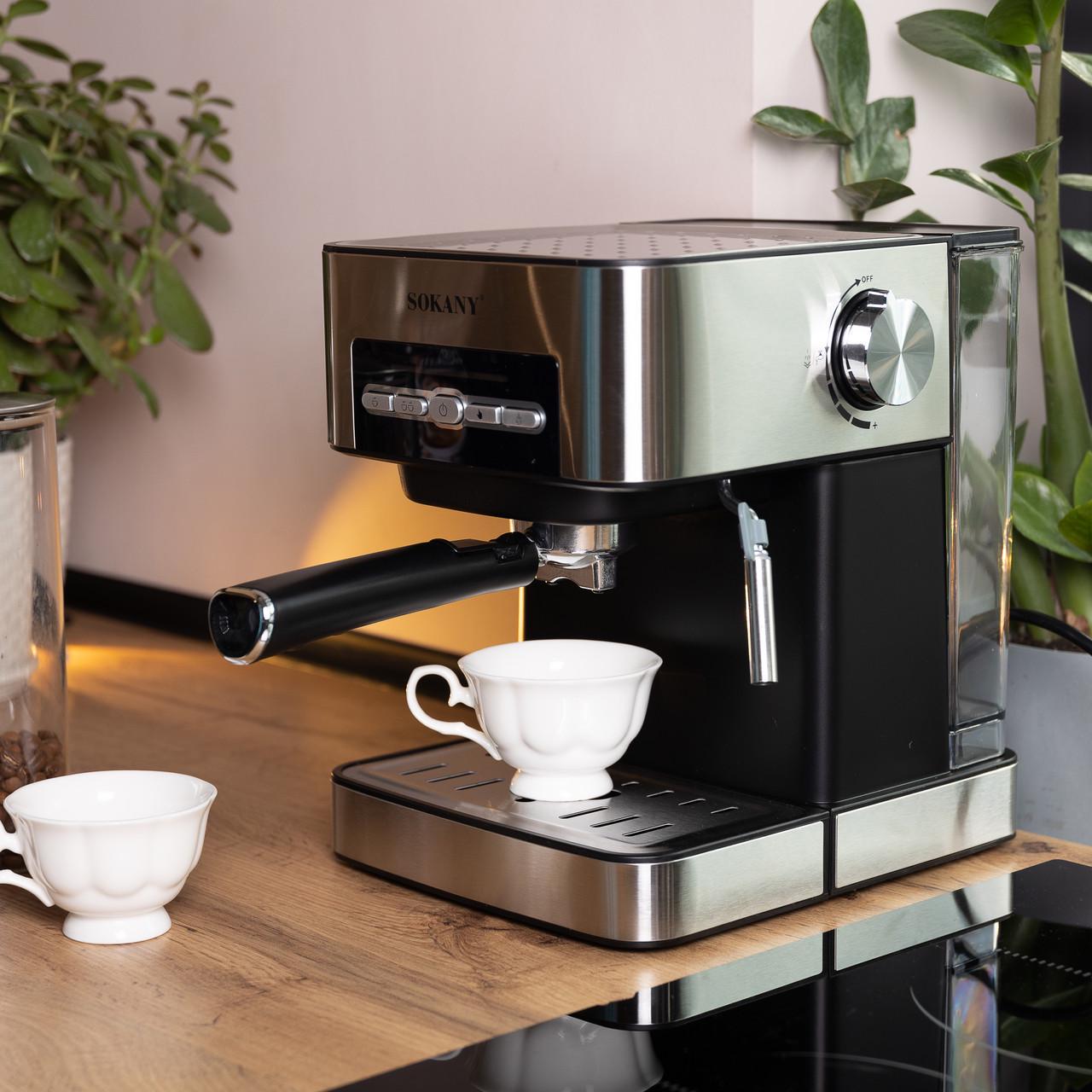 Кофеварка электрическая SK-6862 со вспенивателем для молока 1,6 л - фото 10 Кофеварка электрическая SK-6862 со вспенивателем для молока 1,6 л - фото 10