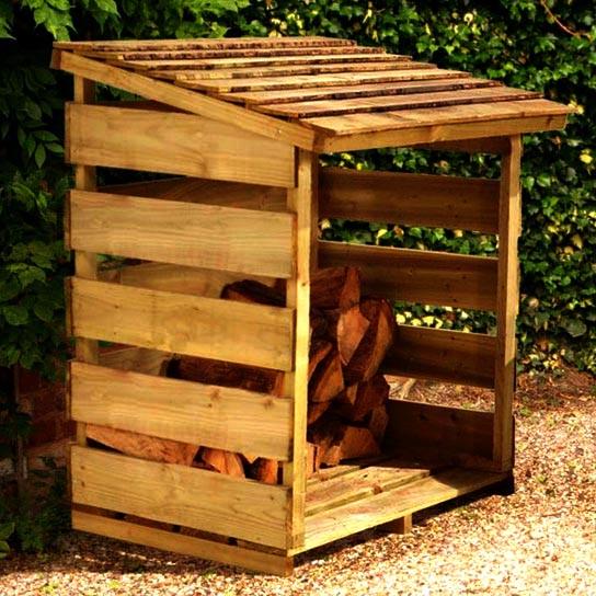 Дровница деревянная из дерева Карлоу Сиена (ДРВ-001405)