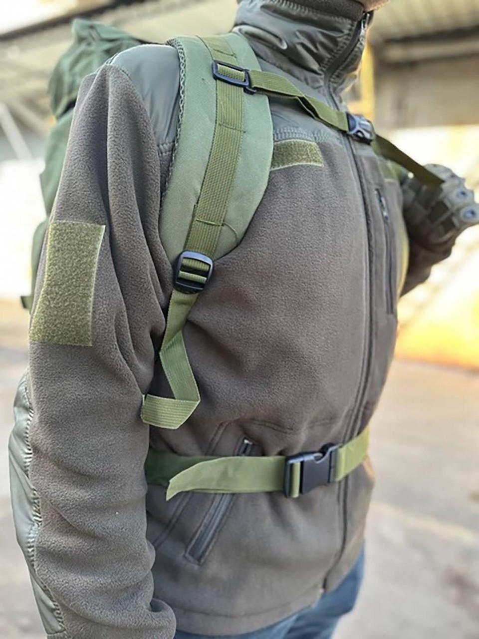 Рюкзак военный водонепроницаемый 70-80 л Оливковый (id_99313) - фото 10