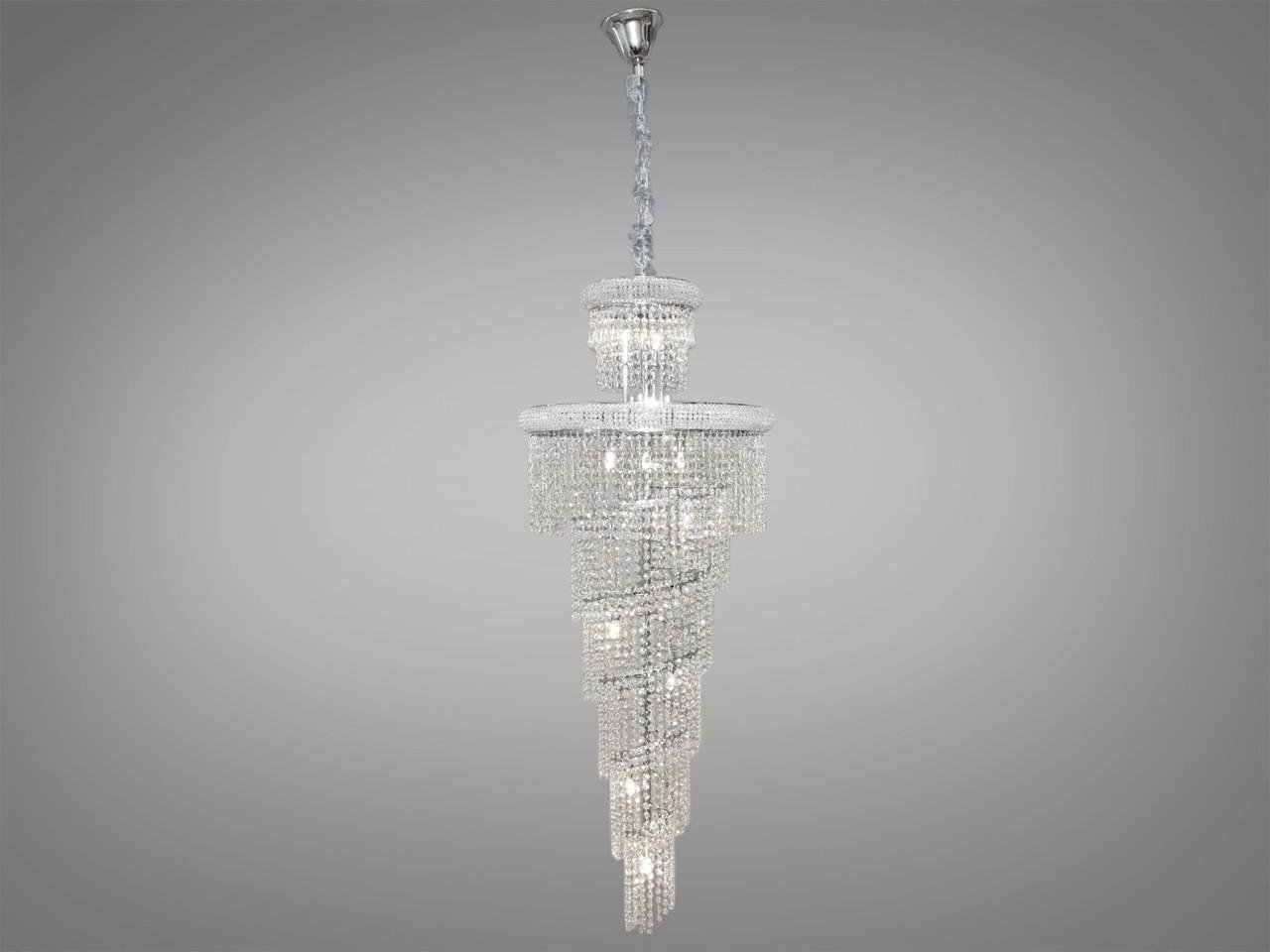 Люстра кришталева в хол FH-28908-600X1500HR-LS на 33 ламп Хром (1904001176) Люстра кришталева в хол FH-28908-600X1500HR-LS на 33 ламп Хром (1904001176)