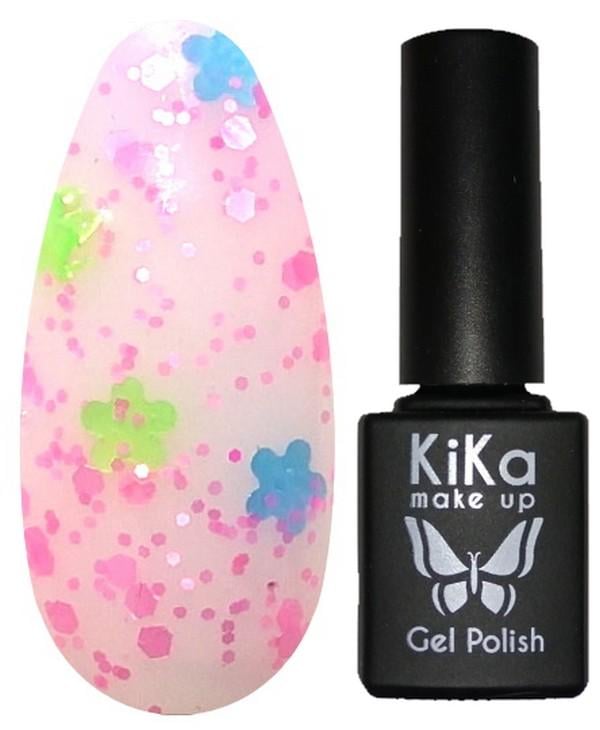 Гель-лак Kika №095 с блестками 8,5 мл Розовый (KGP-095)