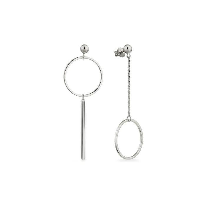 Сережки-пусети срібні Асиметрія 925° (549981543)