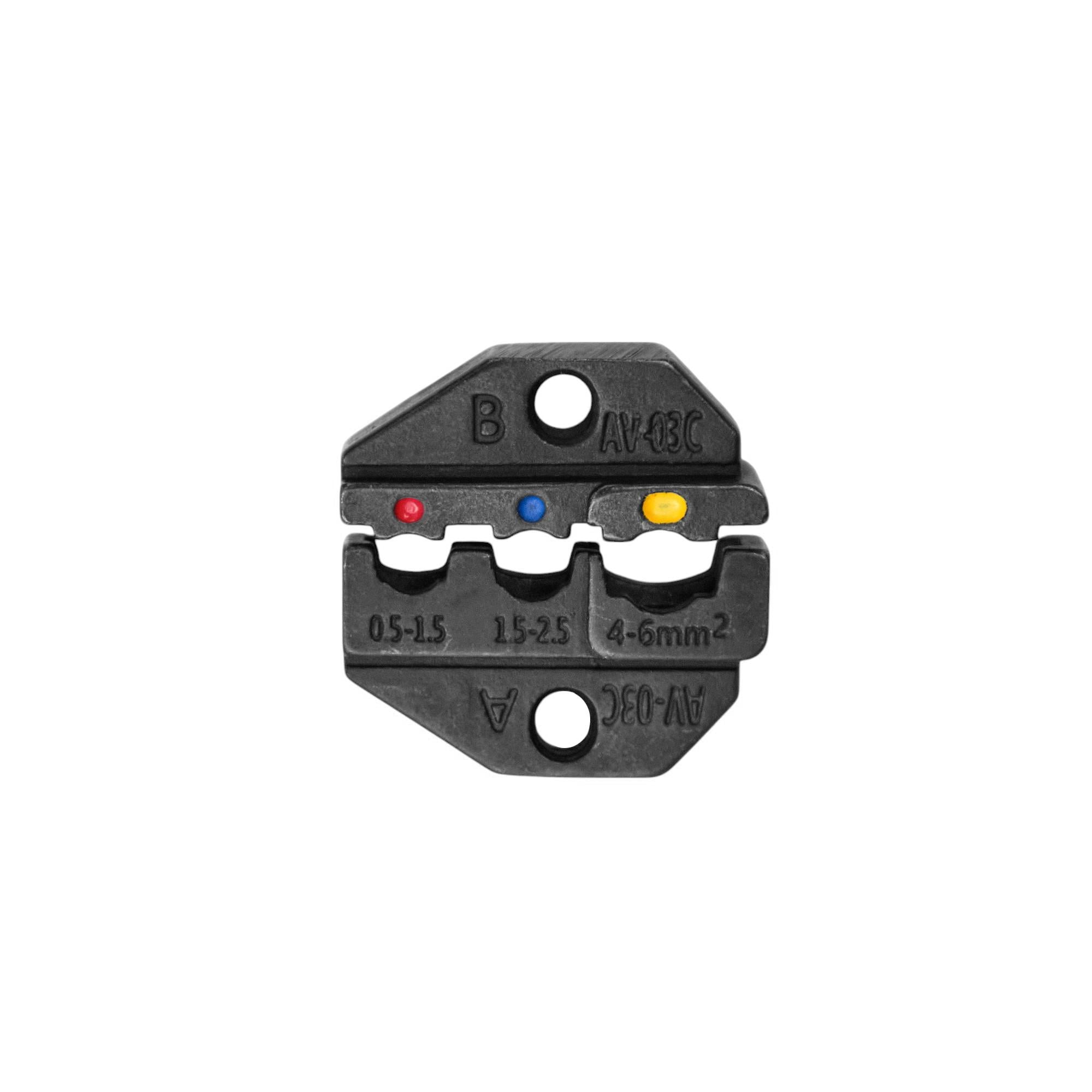 Матрица Tactix AV/HS-03C 0,5-6 мм2 20-10 AWG для кримпера серии HS (AHS-03C) Матрица Tactix AV/HS-03C 0,5-6 мм2 20-10 AWG для кримпера серии HS (AHS-03C)