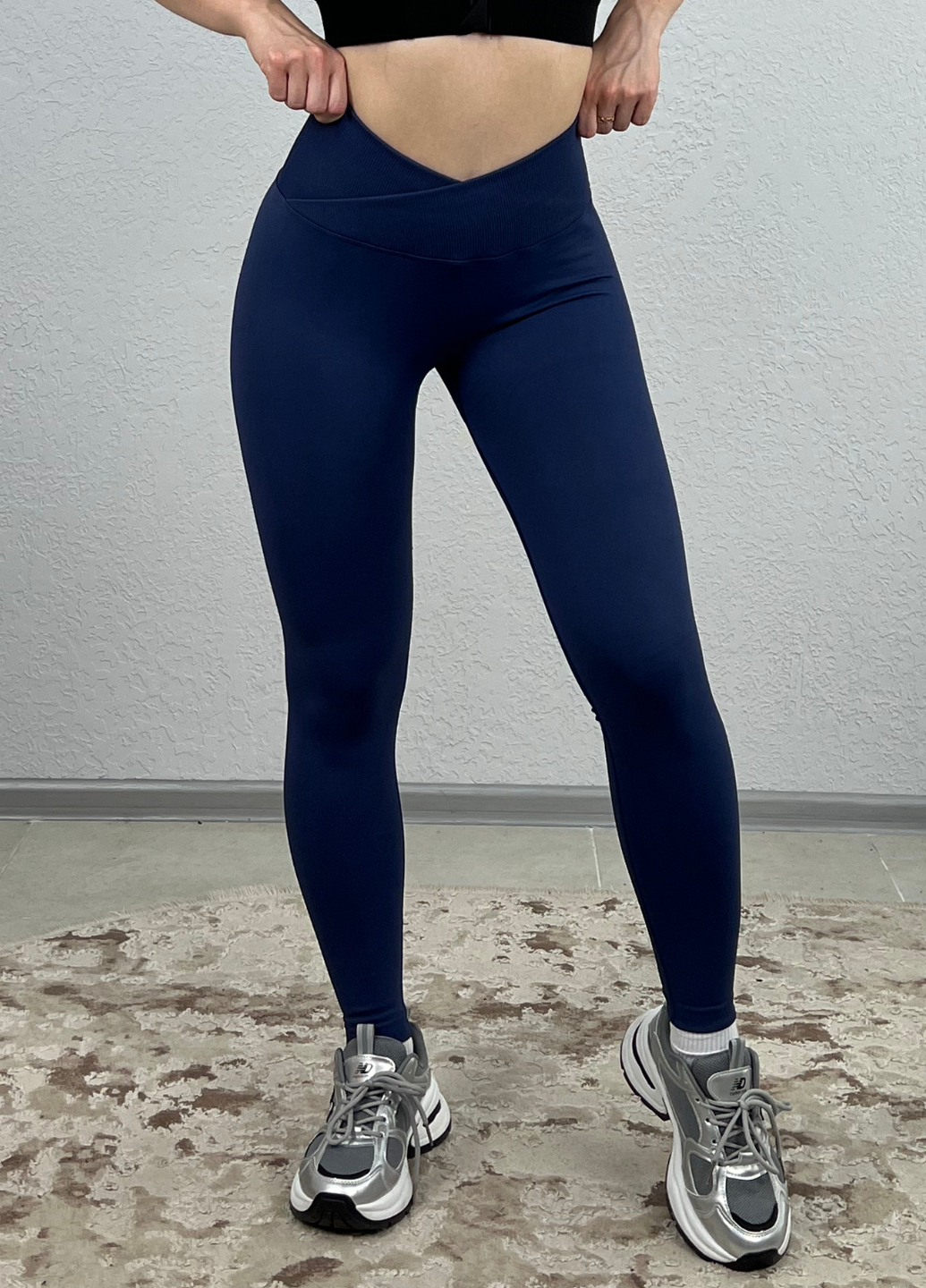 Лосини з пуш ап ефектом повсякденні з v поясом спортивні 2XL Синій (70192/2XL)