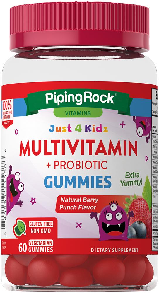 Витамины Kids Multivitamin Probiotic Berry Punch 60 vegetarian gummies