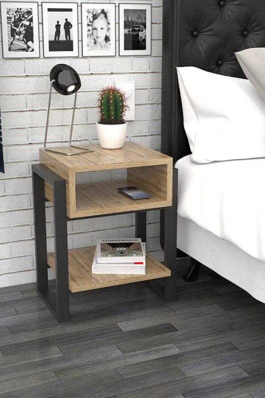 Тумба прикроватная EcoLoft DSP-1069 Лофт Дуб Аппалачи (22814894) - фото 4 Тумба прикроватная EcoLoft DSP-1069 Лофт Дуб Аппалачи (22814894) - фото 4