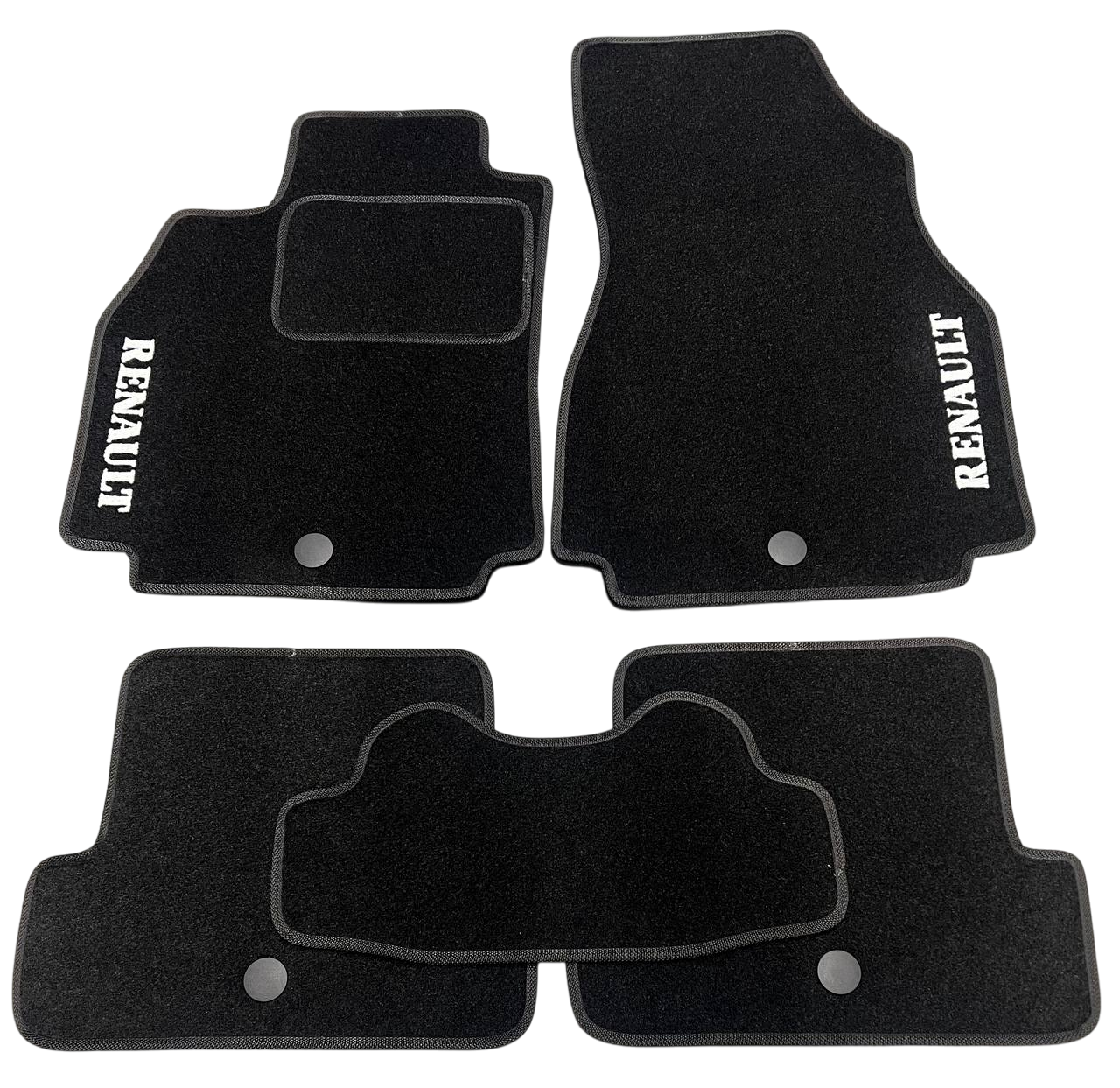 Килимки в салон ворсові для Renault Megane II 2002-2008 хетчбек 5 шт. Чорний (27327067)