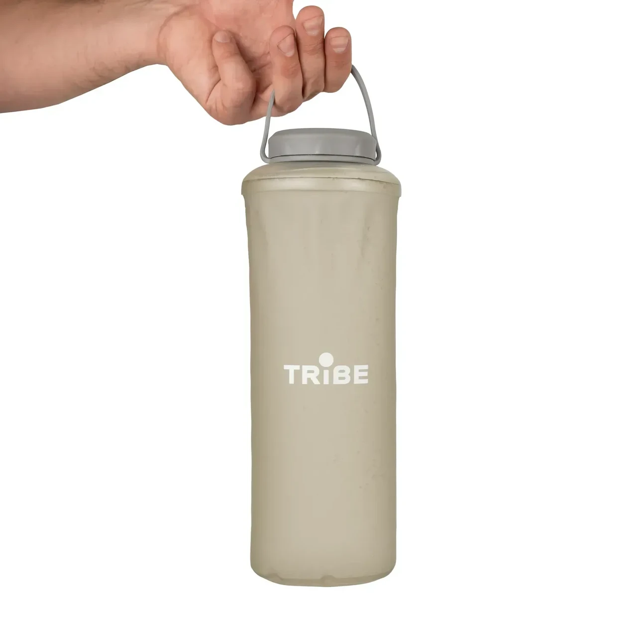 Бутылка для воды Tribe Soft Bottle TPU 1,5 л с ручкой для переноски (T-FE-0024-grey)