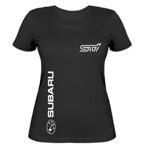 Футболка женская Subaru STI S Черный (150942-2-12194-S)