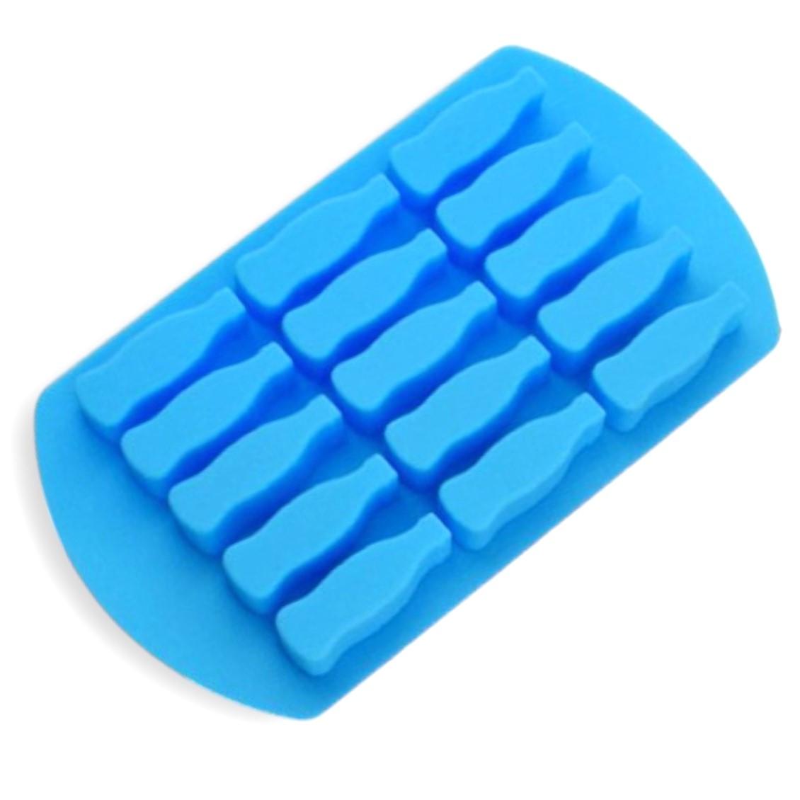 Форма Бутылка 15 яч. силиконовая 18х10х1,3 см 1 шт. Голубой (ХК1510к21)