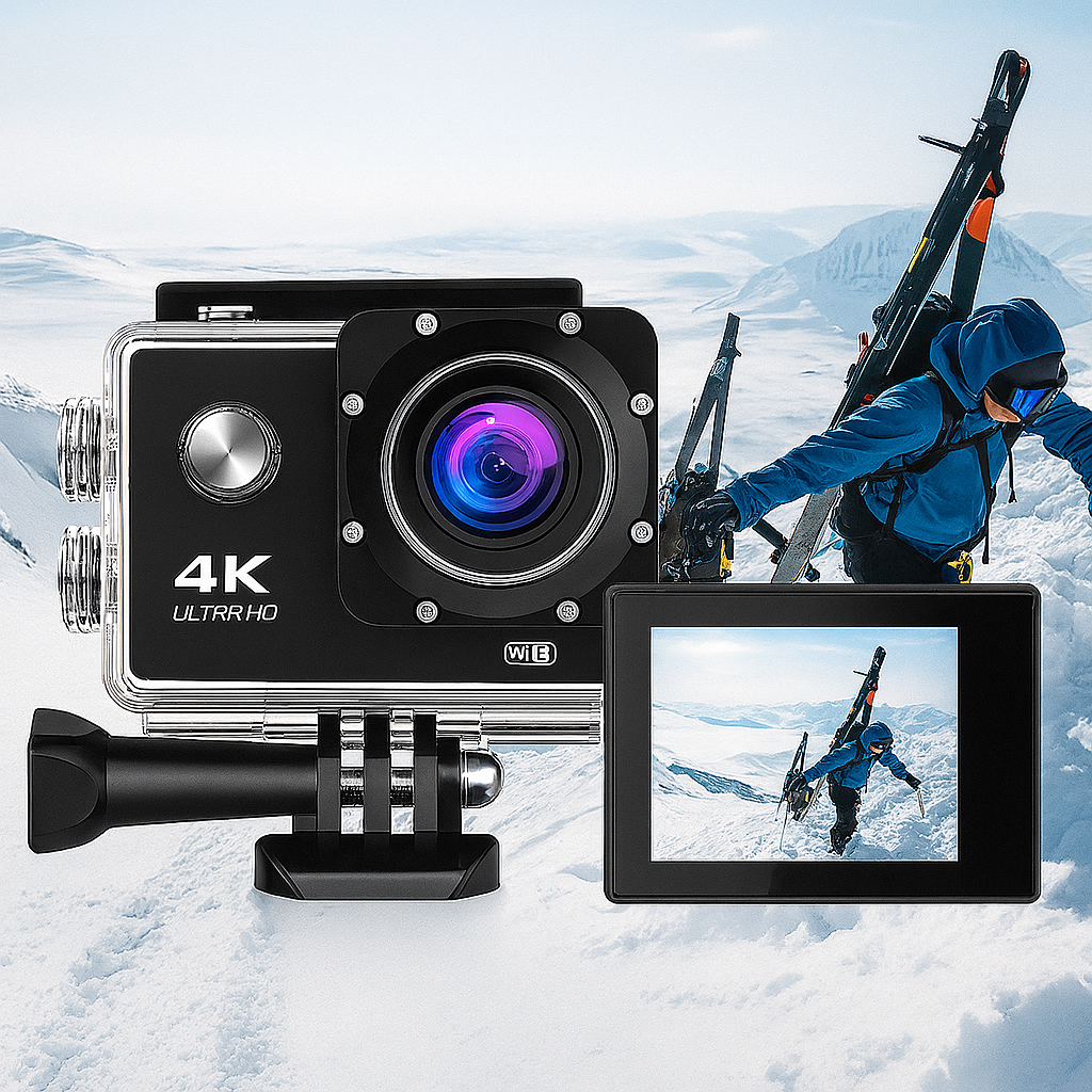 Екшн-камера 4K Wi-Fi з водонепроникним кейсом (28112665) - фото 5