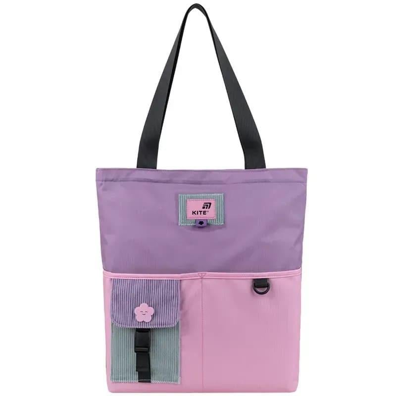 Жіноча сумка-шопер KITE Education teens 586-1 11 л Фіолетовий рожевий (K25-586-1)