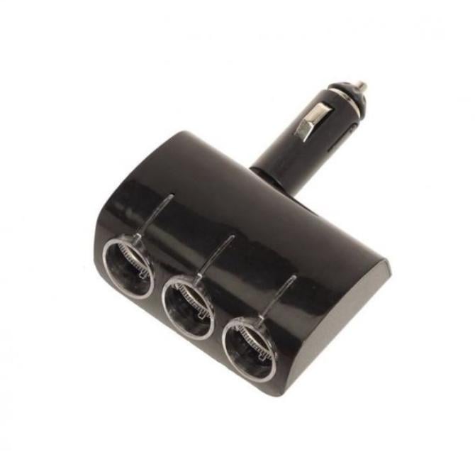Автомобыльний розгалужувач для прикурювача Olesson 1520 Usb 12V/24V Чорний (10290670)