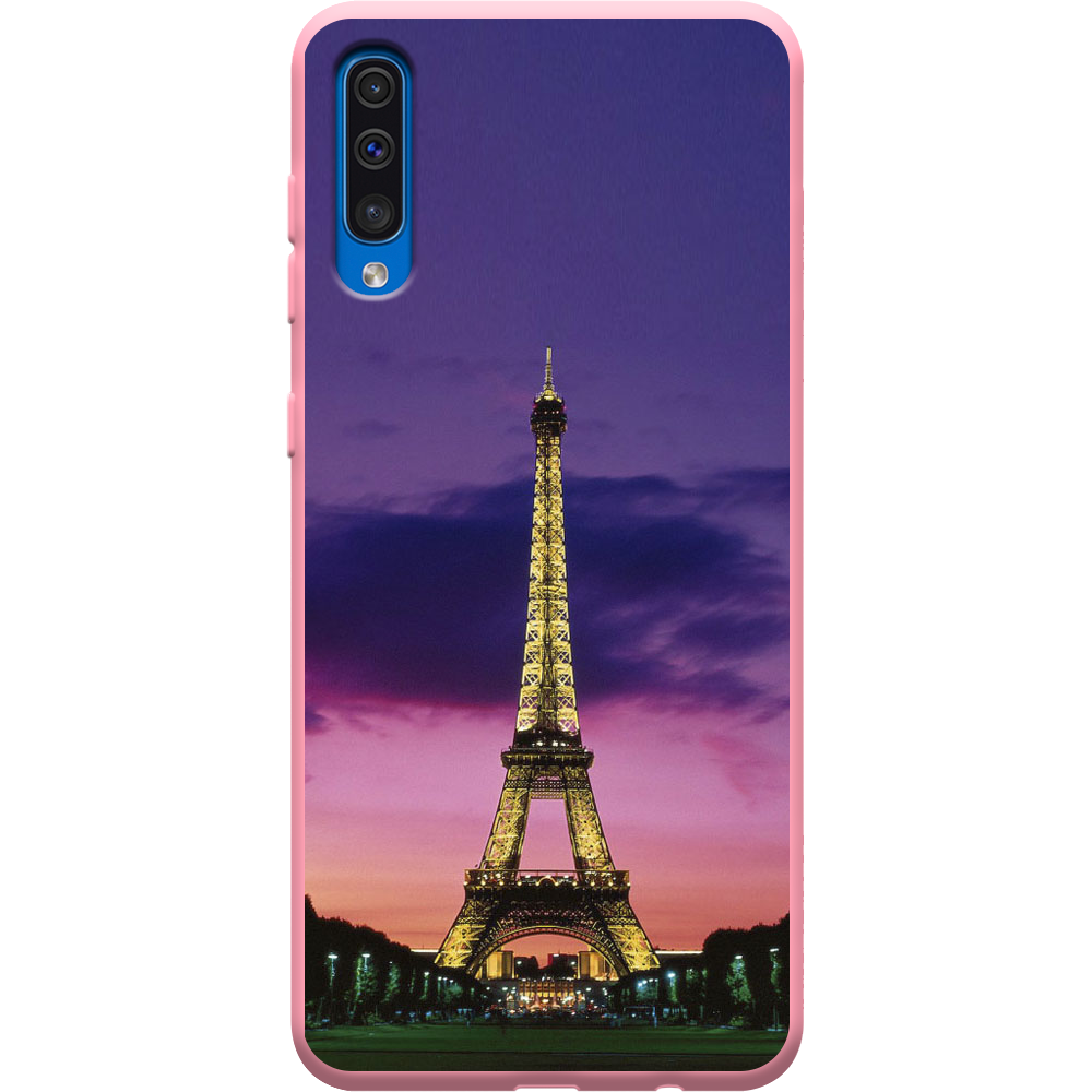 Чохол Boxface Samsung A505 Galaxy A50 Опівночі в Парижі Рожевий силікон (36417-up964-37015)