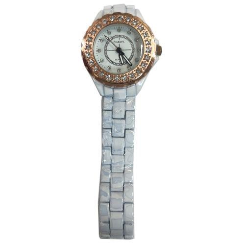 Наручные часы 201 керамика с кристаллами Белый (29079822)