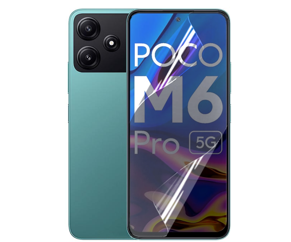 Противоударная гидрогелевая пленка Hydrogel Film для Xiaomi Poco M6 Pro 5g, Transparent