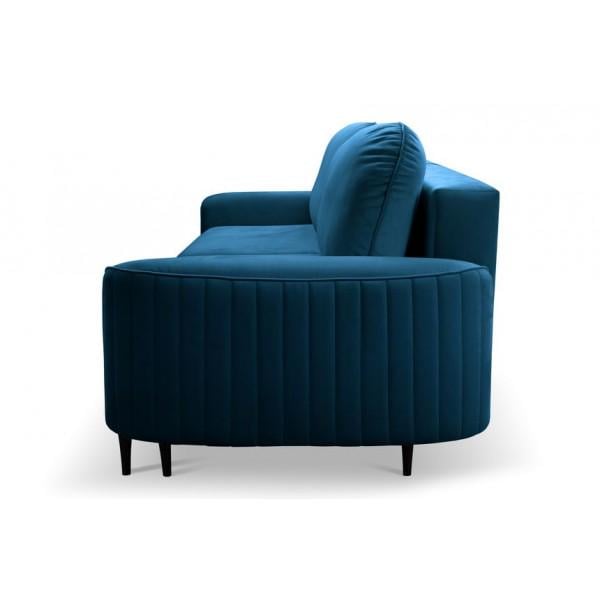 Диван раскладной Perfect Home Vena из натурального дерева/ДСП/ткани Velluto 11 Синий (49725) - фото 5 Диван раскладной Perfect Home Vena из натурального дерева/ДСП/ткани Velluto 11 Синий (49725) - фото 5