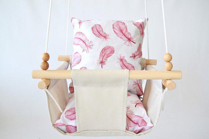 Дитяча гойдалка Infancy Легка пір'їнка Молочий (10142280) - фото 3 Дитяча гойдалка Infancy Легка пір'їнка Молочий (10142280) - фото 3